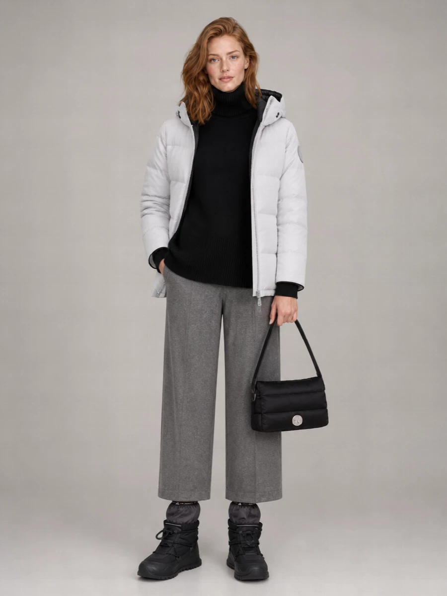 Canada Goose Down Hooded Quilted Puffer Jacket