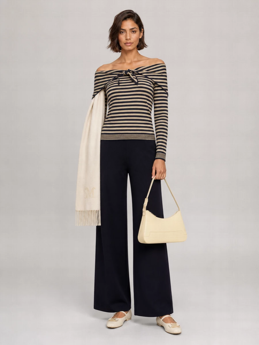 Max Mara Scarf Neck Sweatshirt