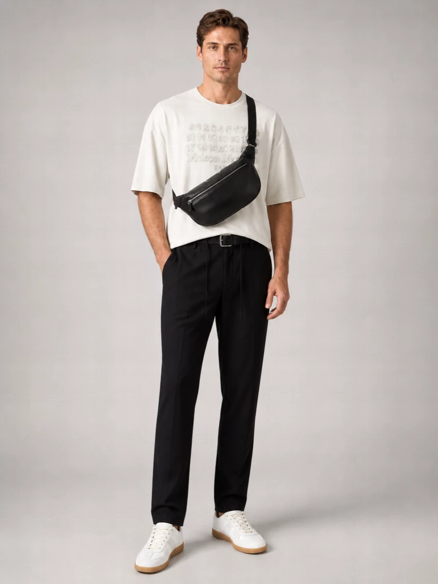 Maison Margiela Virgin Wool Straight-Leg Tailored Trousers