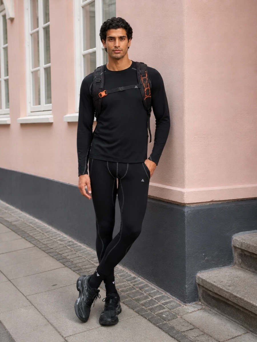 Nike performance running outfit black tights