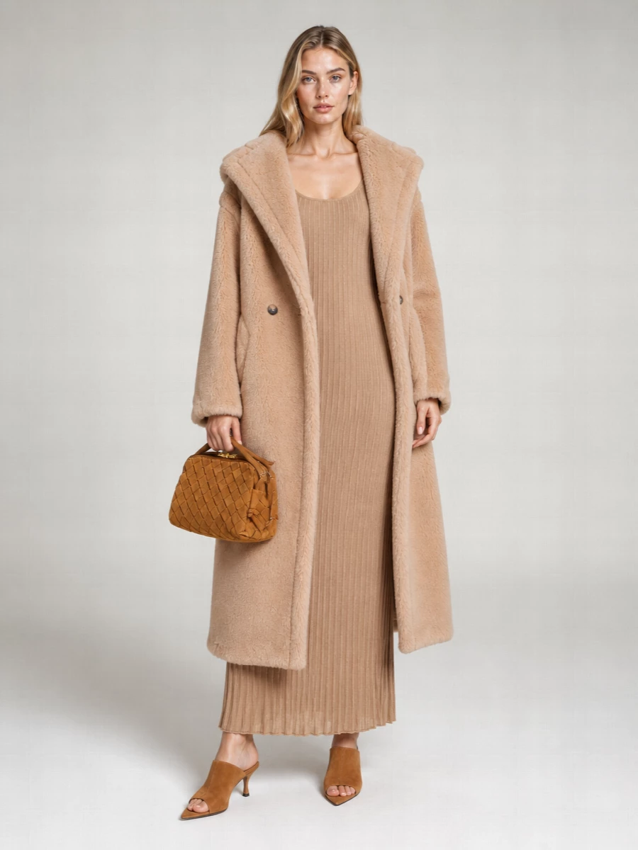 Max Mara Faux Fur Coat