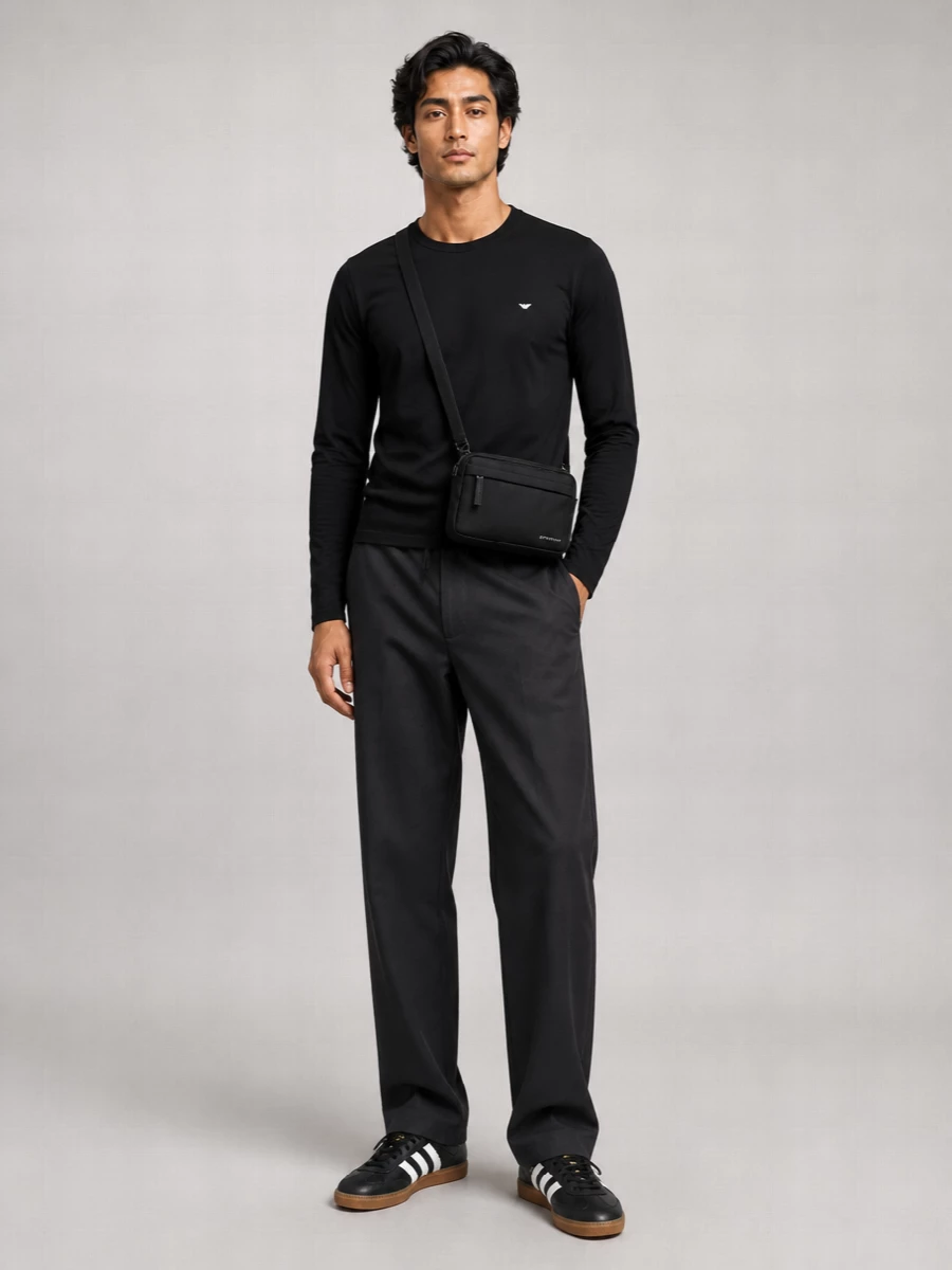 Emporio Armani Long-Sleeve Crew-Neck T-Shirt