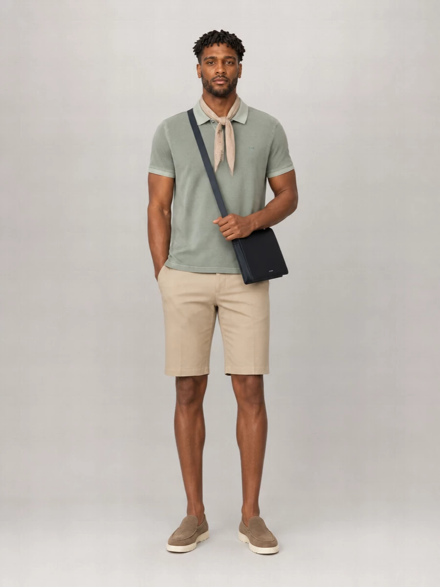 Fay Cotton Logo Polo Shirt