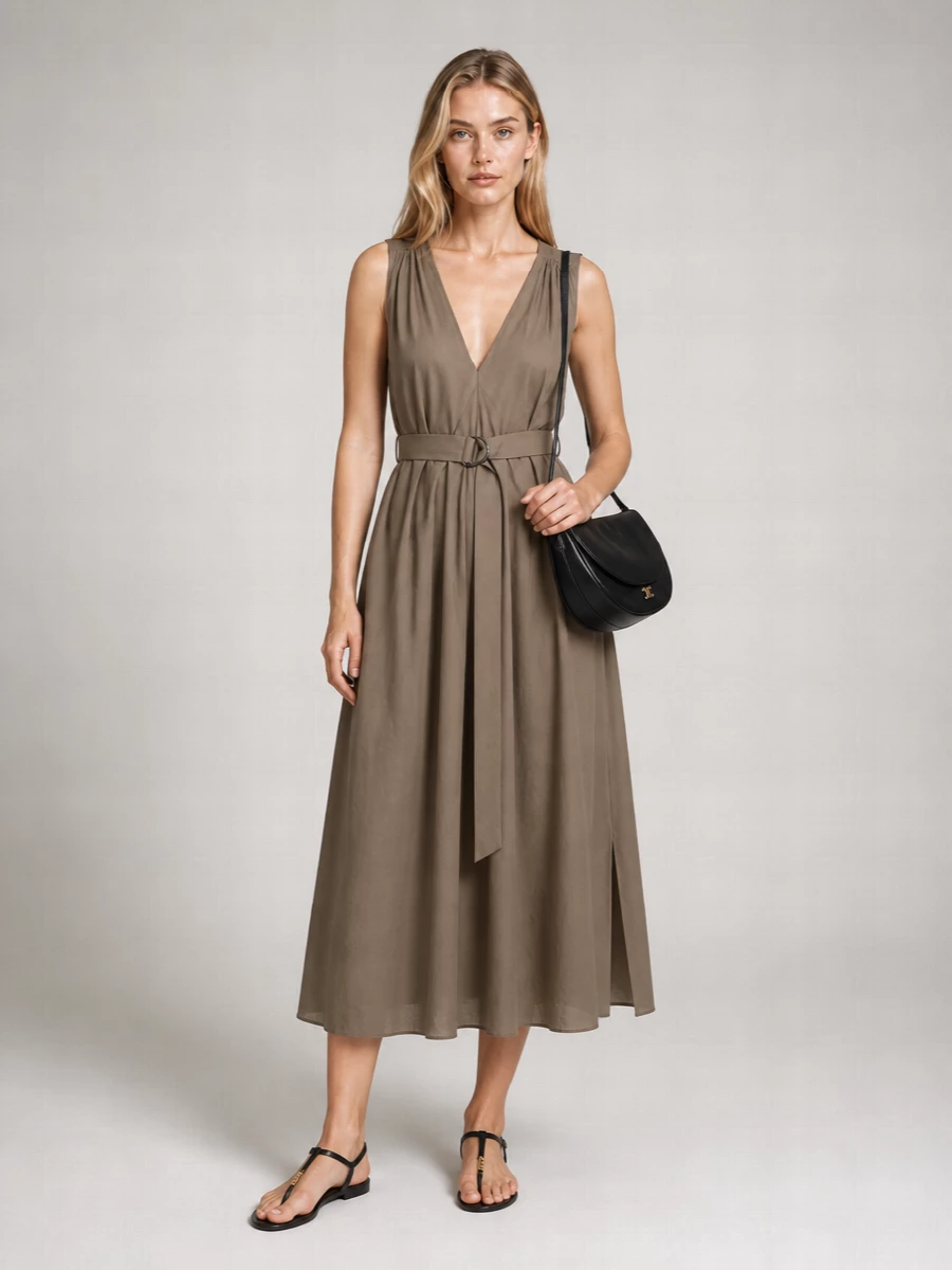 Celine Lamb Leather Shoulder Bag