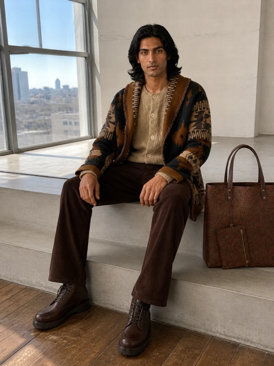 Alanui coat marni corduroy trousers outfit