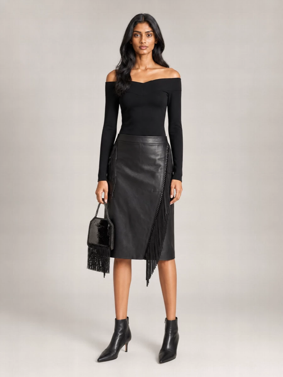 Stella Mccartney Fringed Skirt