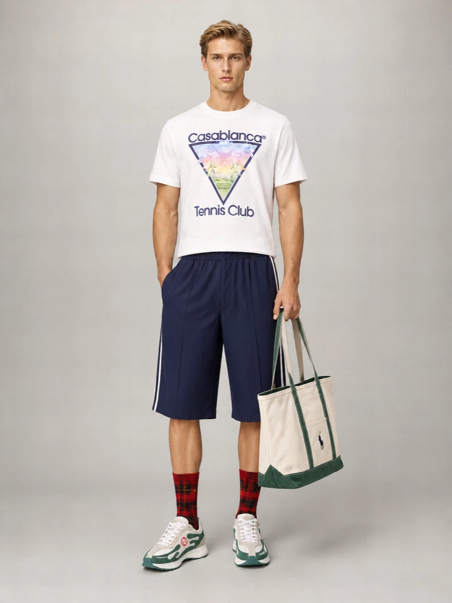 Casablanca Printed Classic T-Shirt
