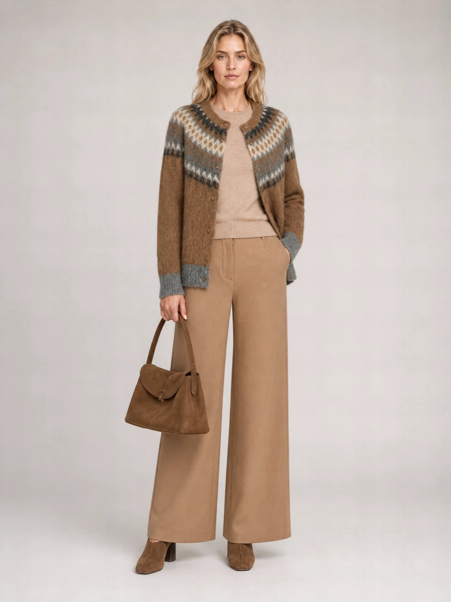 S Max Mara jacquard geometric-pattern cardigan