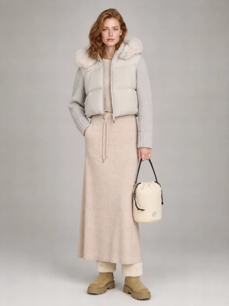 Moose Knuckles nylon hooded parka coat
