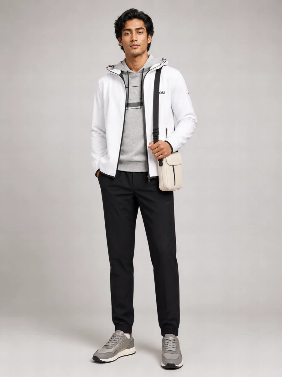 Boss Leather Low-Top Sneakers