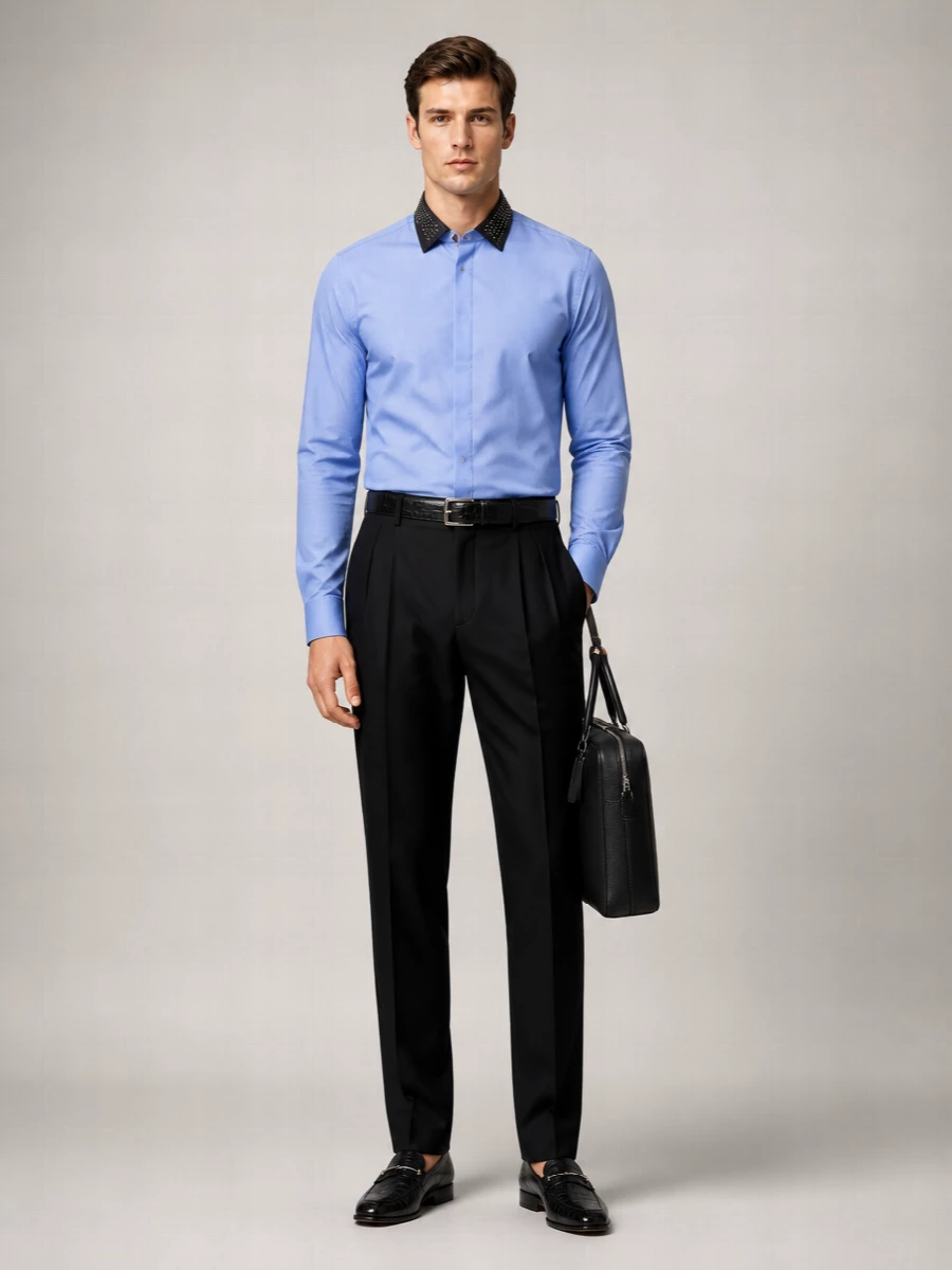 Tom Ford Cotton Fluid-Fit Shirt With Detachable Collar