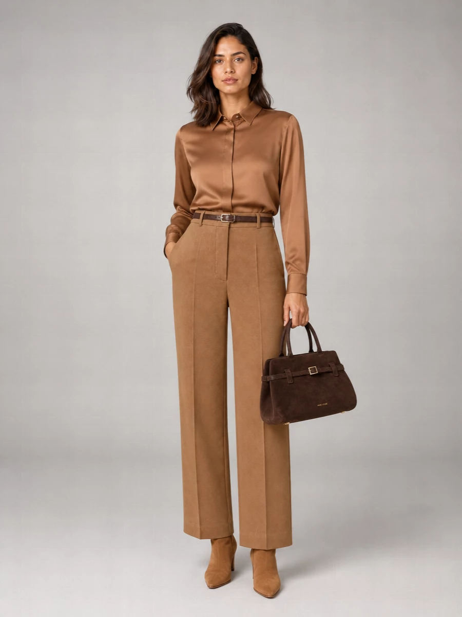 S Max Mara high-rise wool tailored trousers