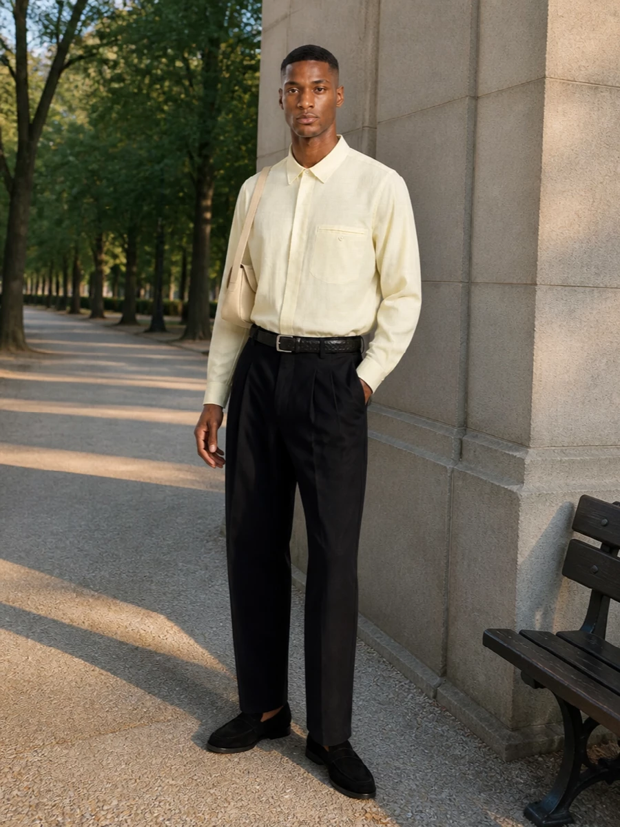 Isabel marant trousers homme plisse shirt outfit
