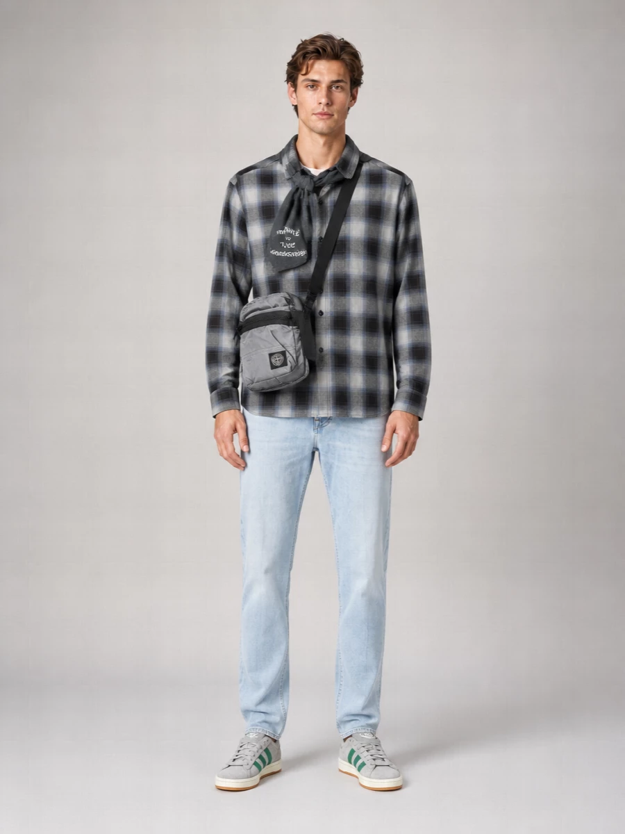 Rick Owens Drkshdw Printed Cotton Bandana