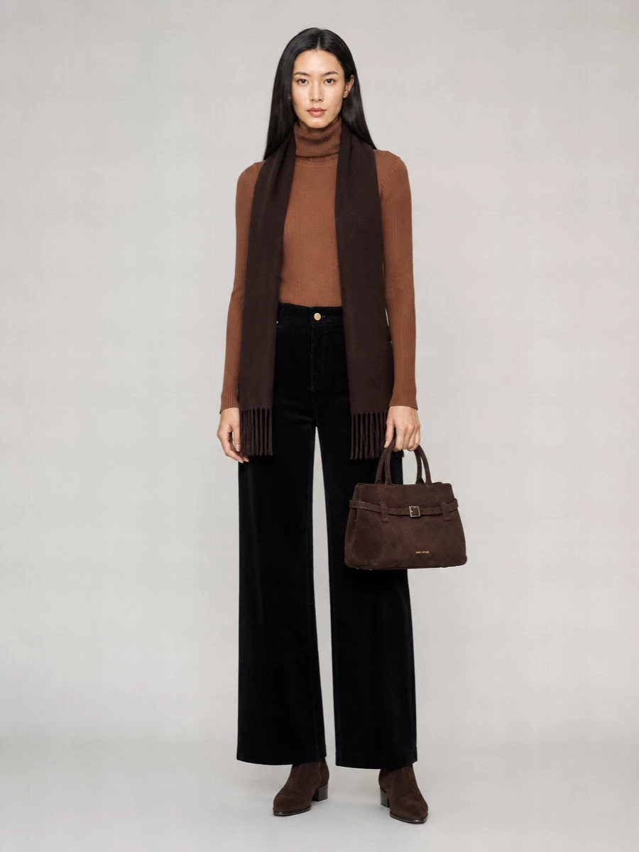 S Max Mara Corduroy Wide-Leg Palazzo Trousers