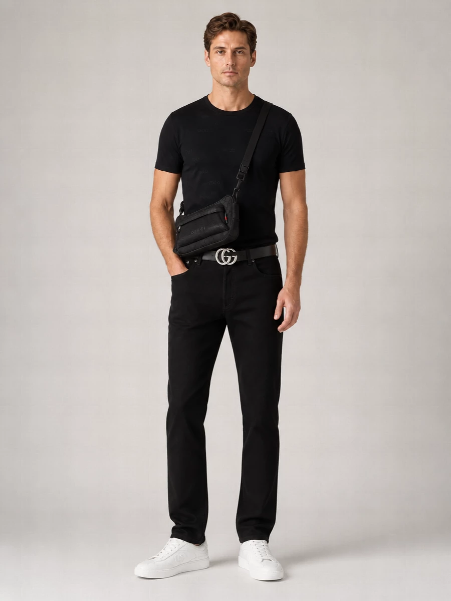 Gucci Wool Silk Jacquard Regular-Fit Short-Sleeve T-Shirt