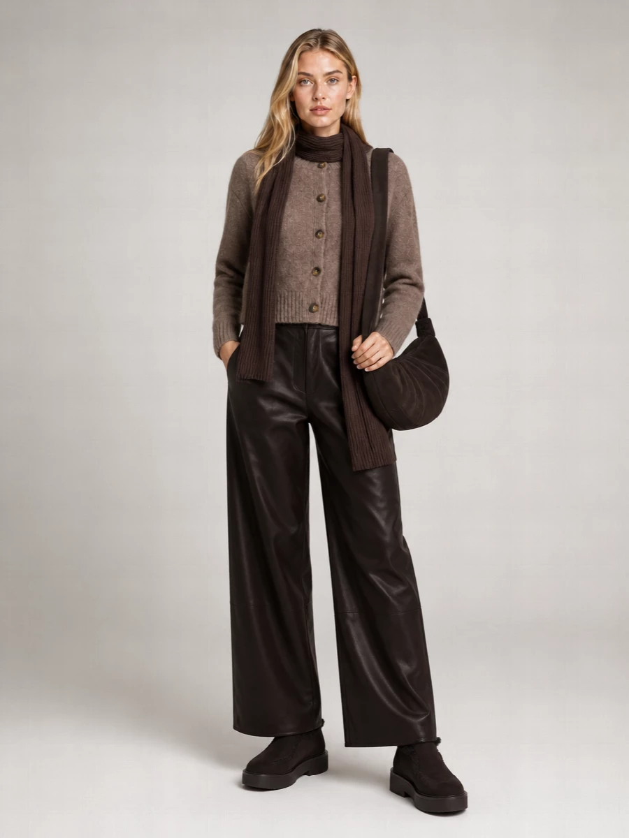 Loulou Studio Fine-Knit Wool-Blend Crew-Neck Cardigan