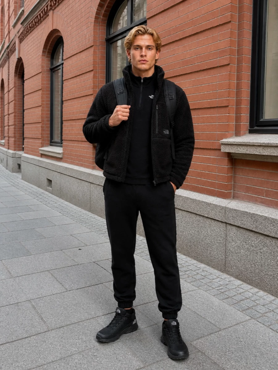 The north face black fleece outfit joggers