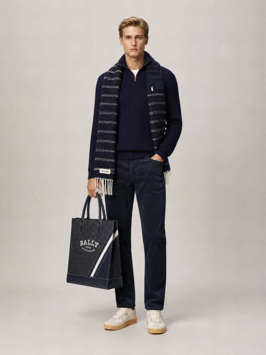 Polo Ralph Lauren Wool Cotton Half Zip Sweater