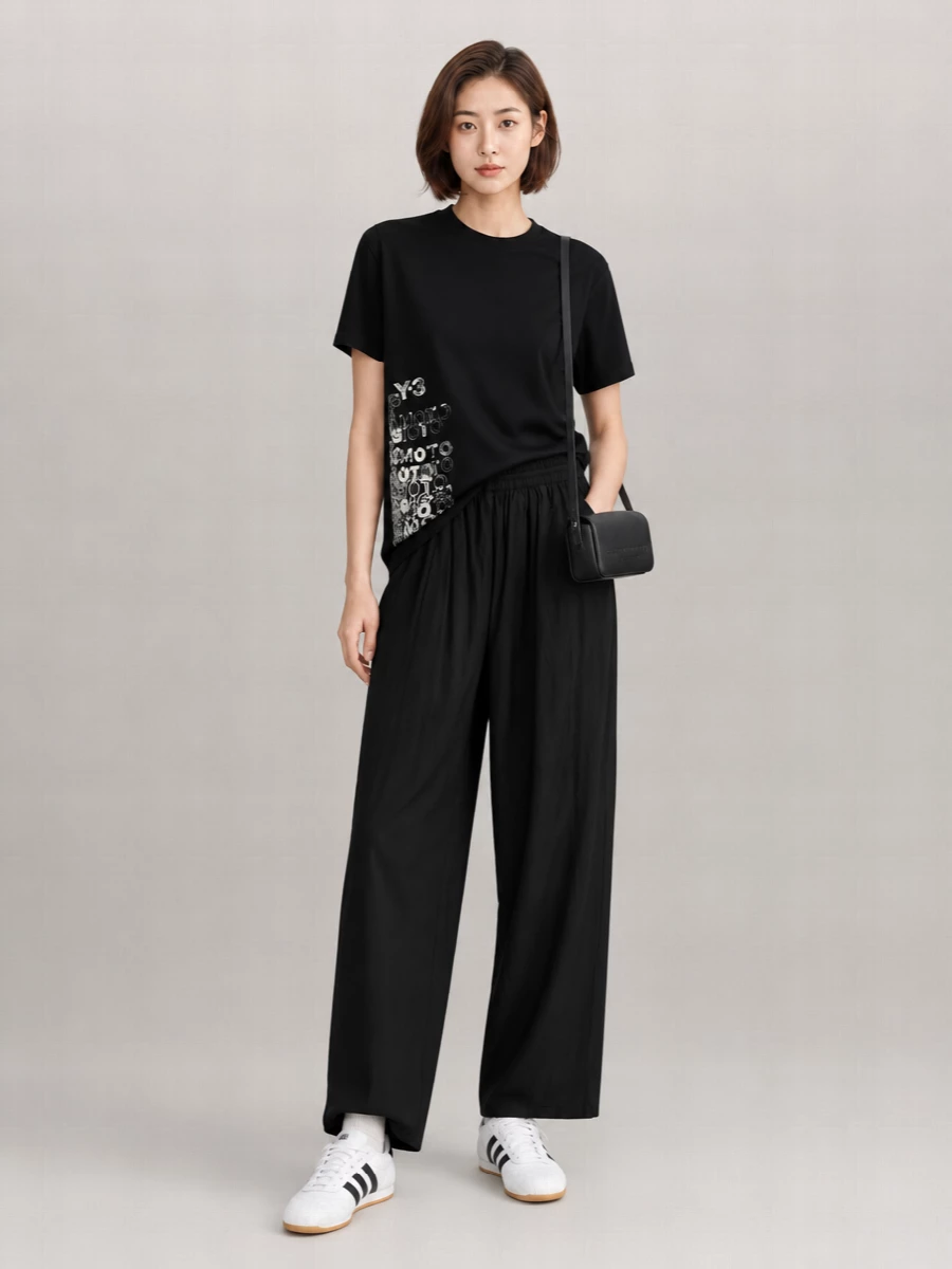 Y-3 Cotton Graphic-Print T-Shirt