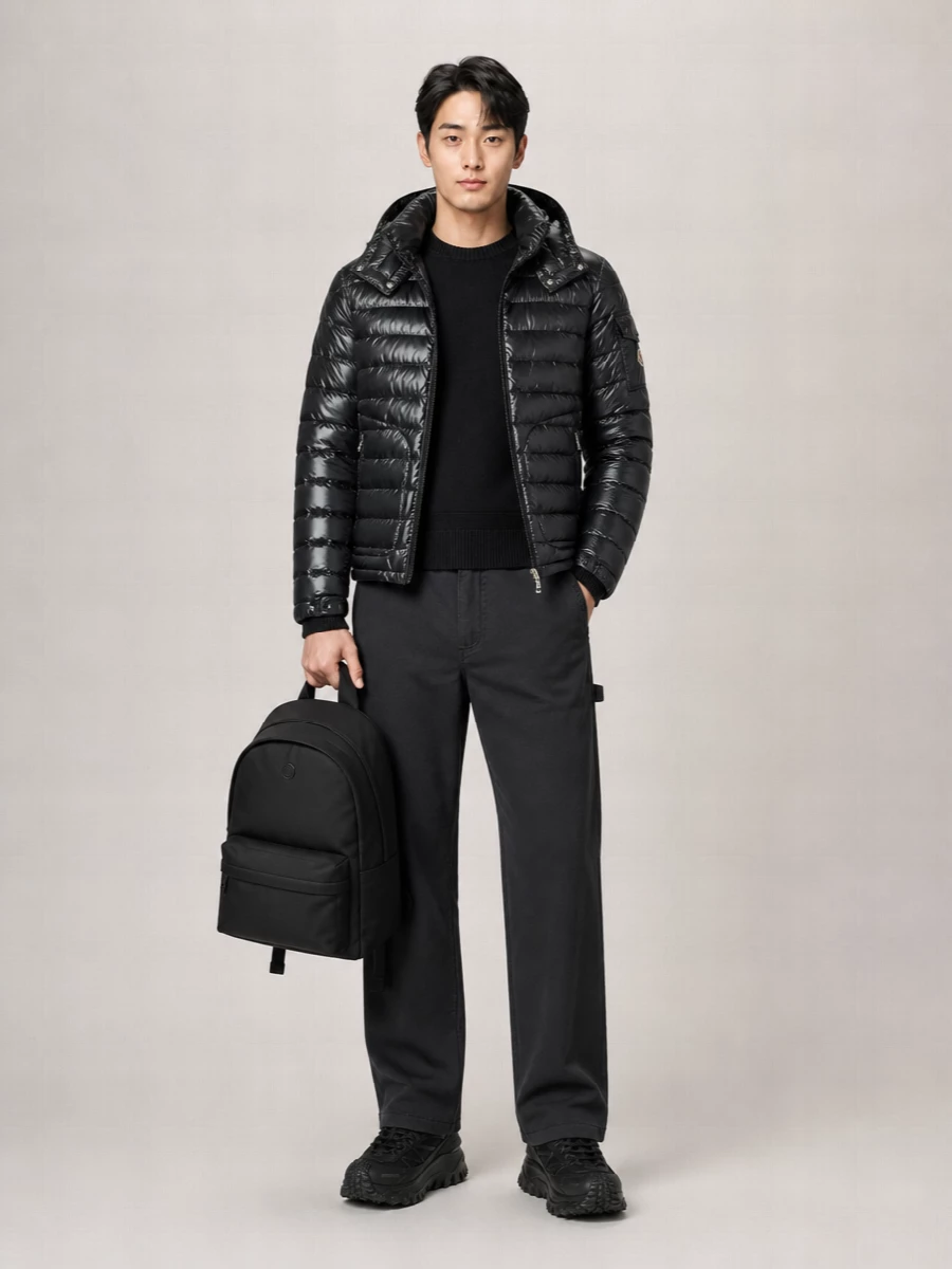 Moncler Short Hooded Down Jacket