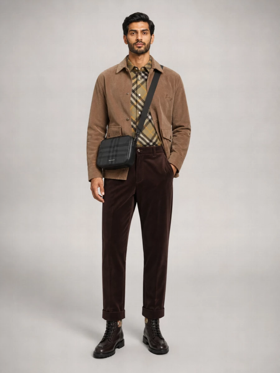 Burberry Cotton Corduroy Shirt Jacket