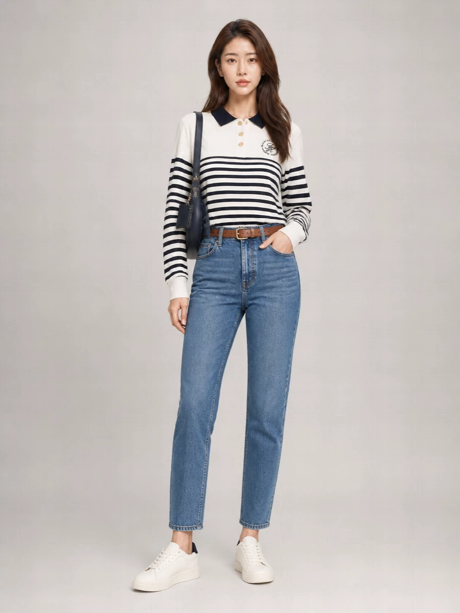 Tommy Hilfiger Leather Low-Top Lace-Up Sneakers