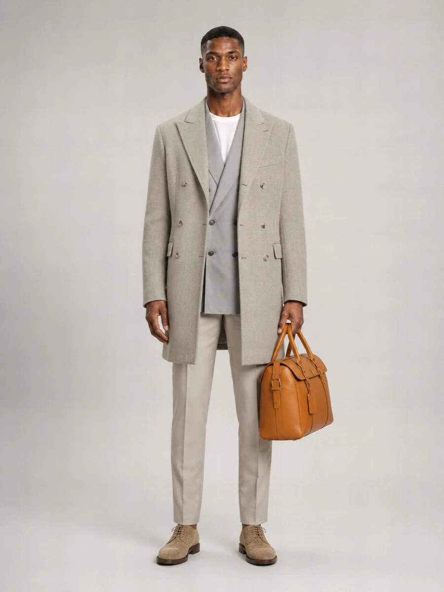 Celine Wool Double-Breasted Coat