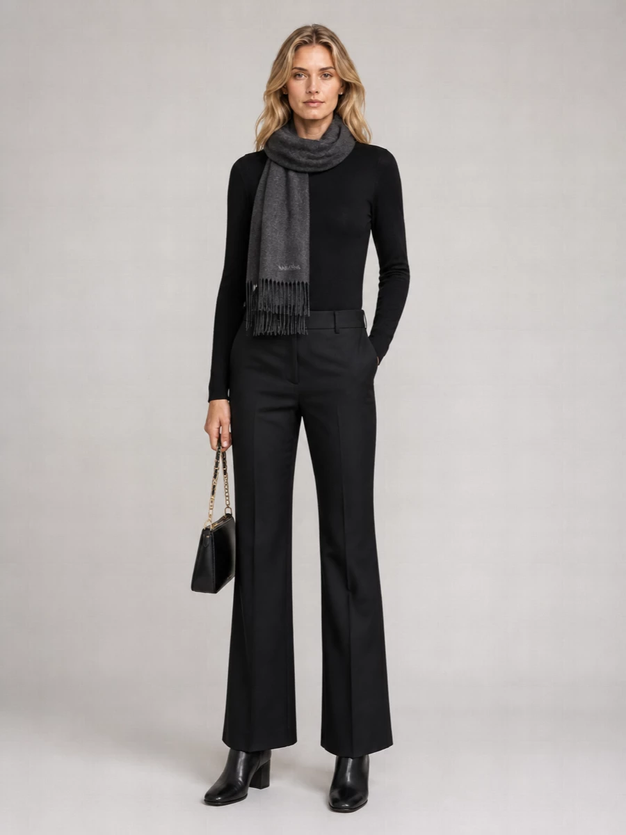 Michael Kors Ribbed Knit Sweater In Stretch Wool Blend