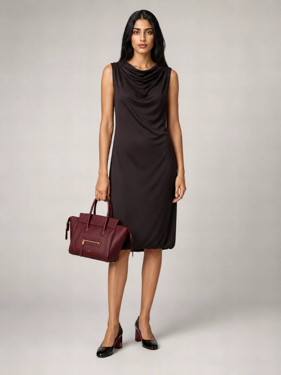 Celine Calfskin Small Luggage Shoulder Bag