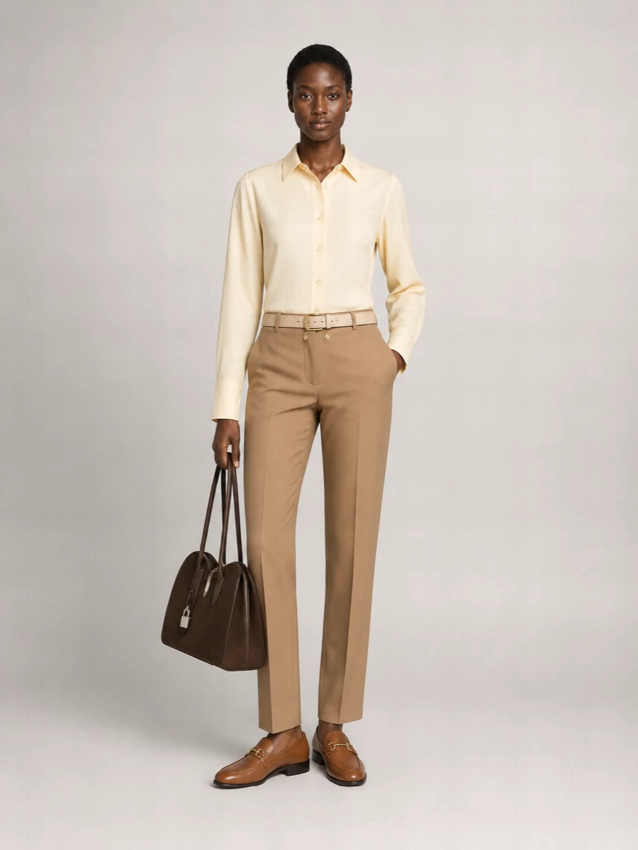 Max Mara Wool Straight Trousers