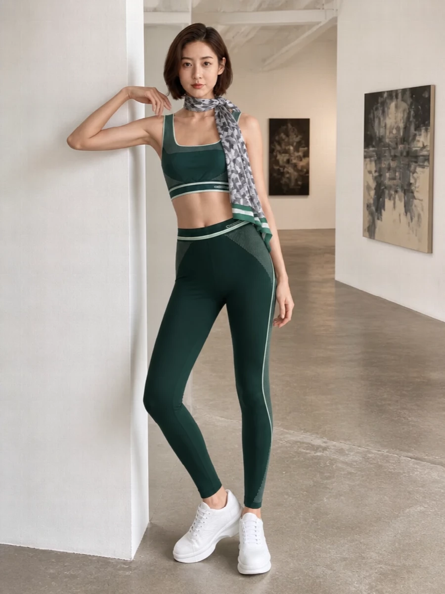 Casablanca bra leggings prada sneakers sporty