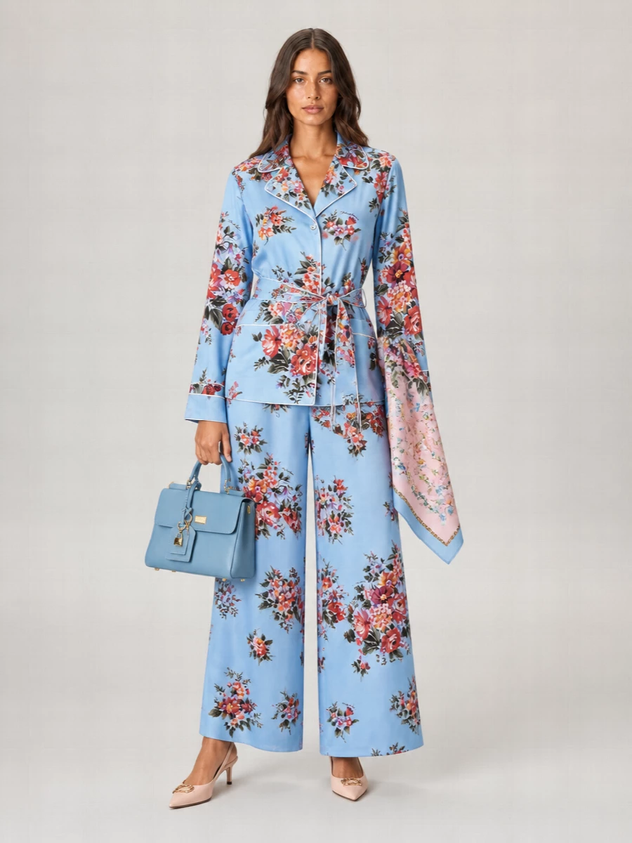 Dolce&Gabbana Silk Floral-Print Shirt