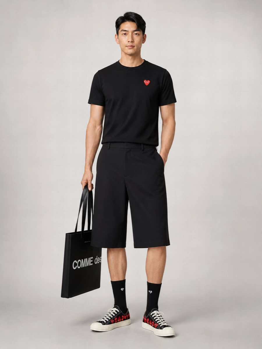Comme Des Garçons Play Cotton Crewneck T-Shirt