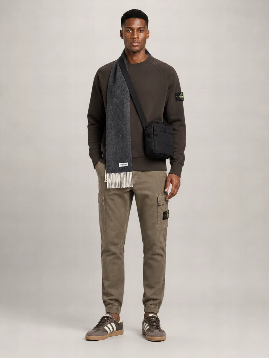 Stone Island Cotton Raglan-Sleeve Sweatshirt