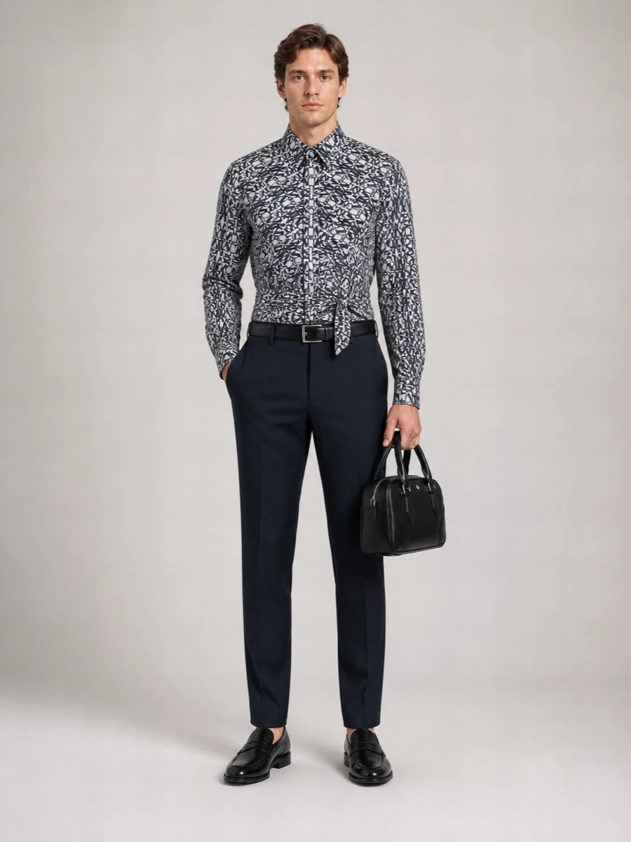 Max Mara Printed Silk Shirt