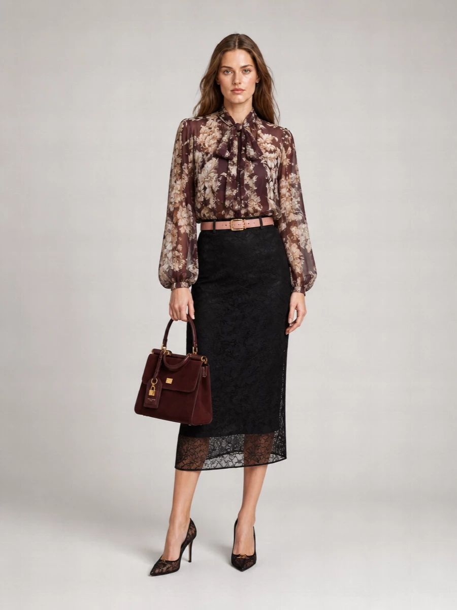 Dolce&Gabbana Embroidered Leather Belt