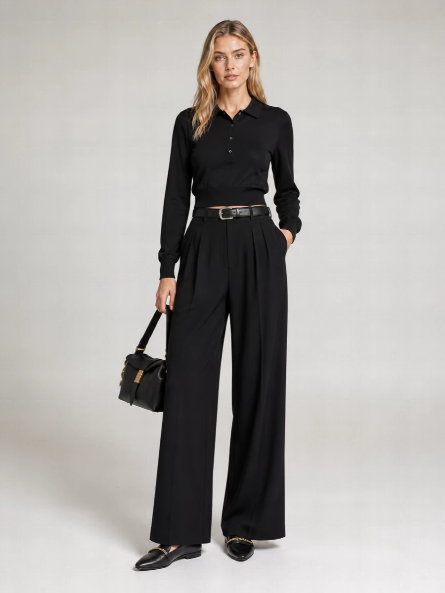 The Frankie Shop Wool-Blend Polo Jumper