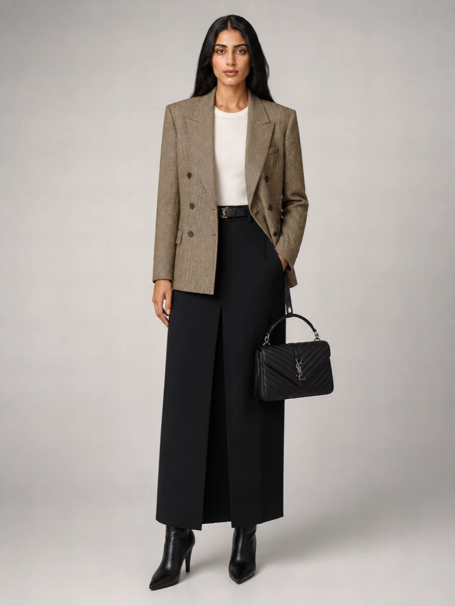 Saint Laurent Cassandre Leather Shoulder Bag