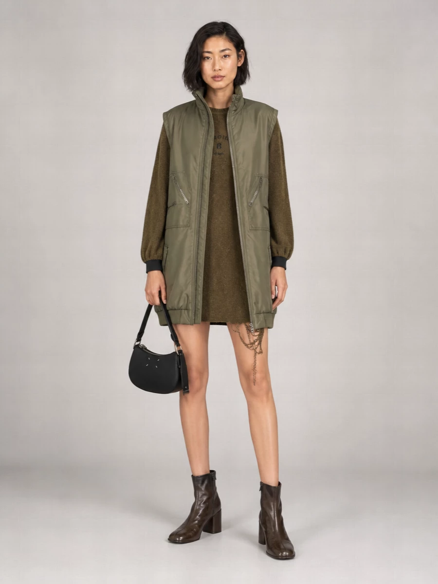 Mm6 Maison Margiela Oversized Quilted Down Vest