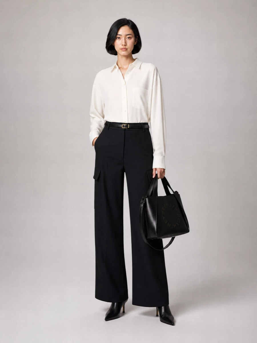Stella Mccartney Wide-Leg Cargo Trousers