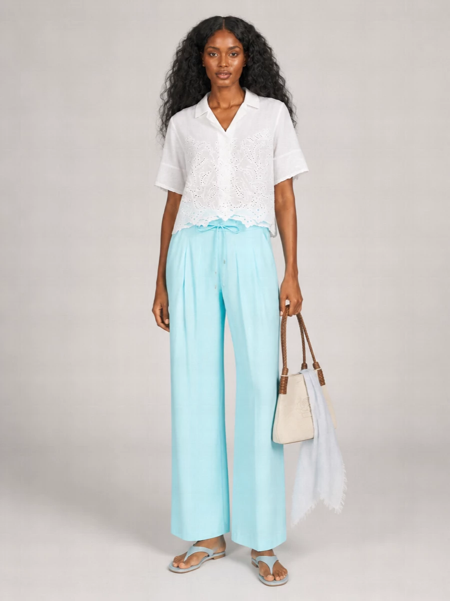 Etro Small Linen Shoulder Bag