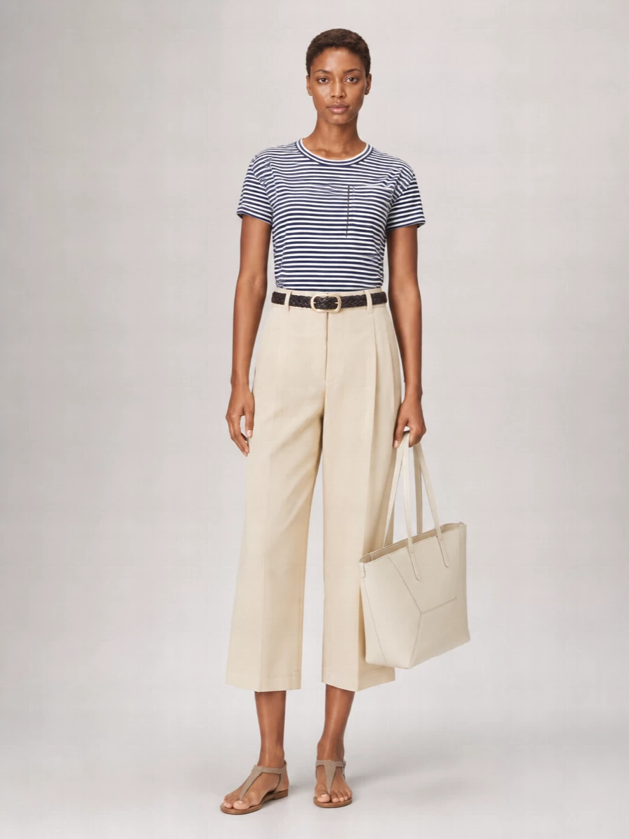 Brunello Cucinelli Suede T-Strap Flat Sandals