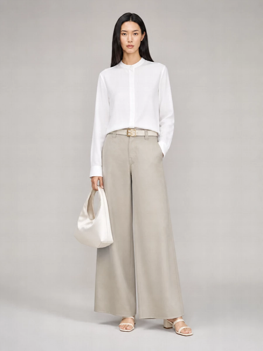 7 For All Mankind Denim High-Rise Wide-Leg Jeans