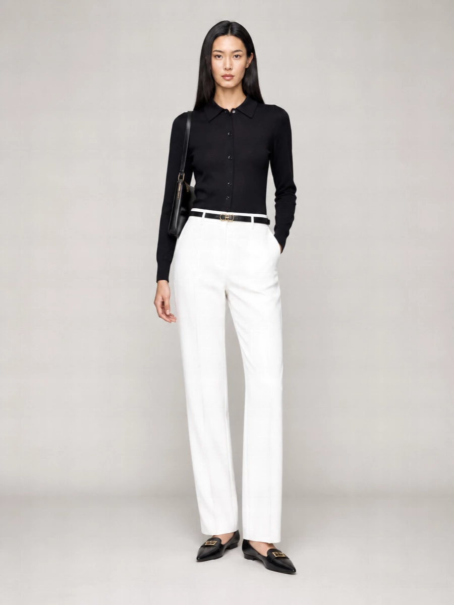 Max Mara Ribbed Slim-Fit Wool Cardigan