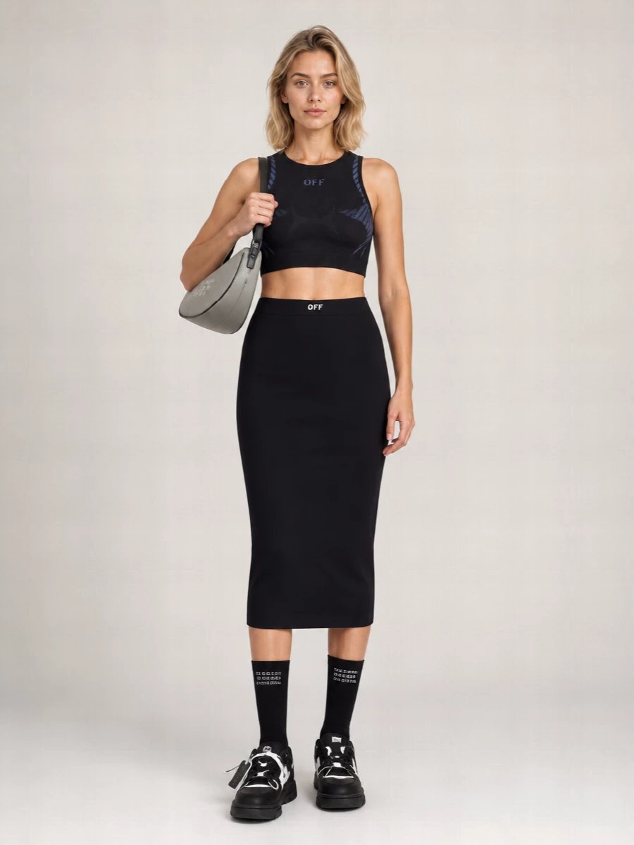 Off-White Cotton Shoulder Bag
