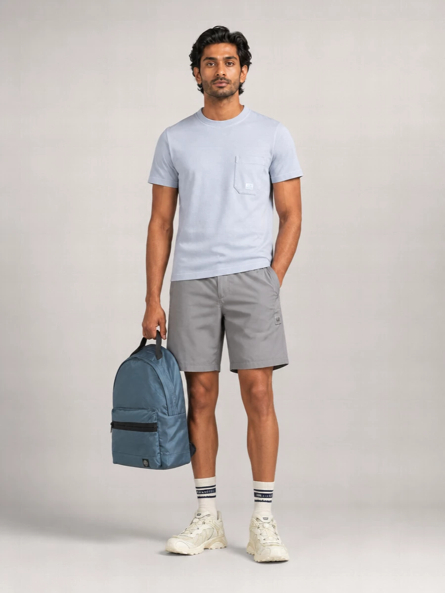 C.p. Company Cotton Logo Track Shorts
