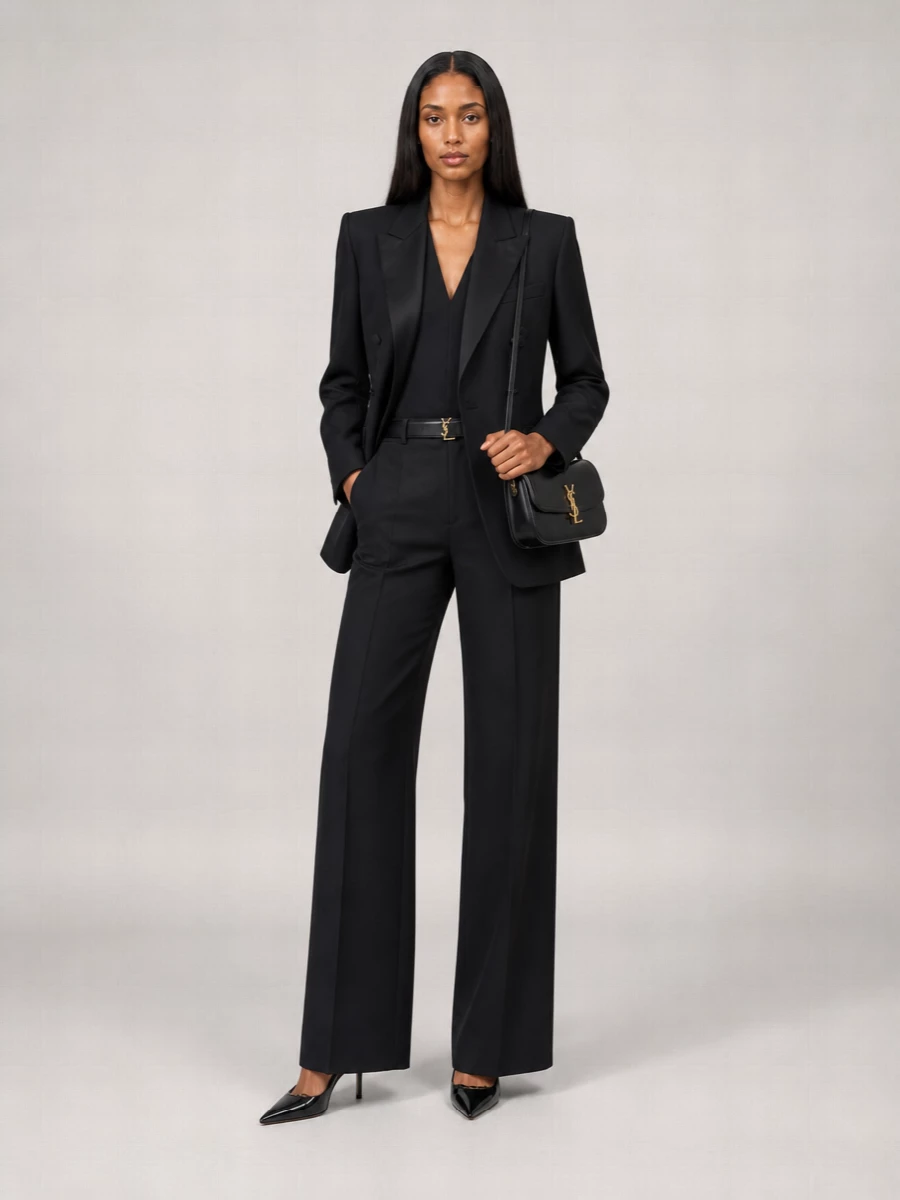 Saint Laurent wool tailored trousers