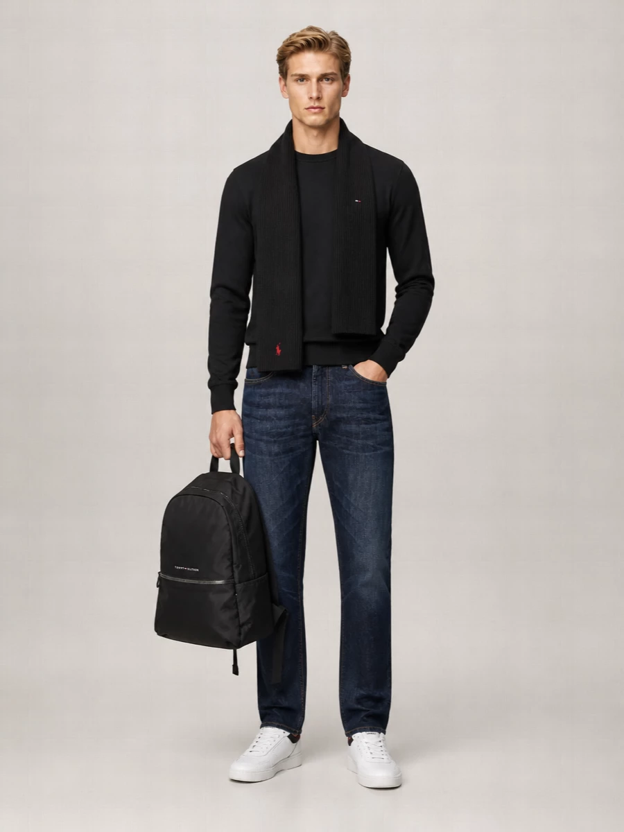 Tommy Hilfiger cotton crewneck long-sleeve sweater