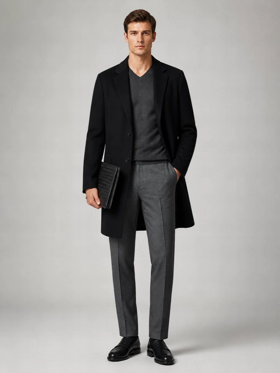 Vince Wool Single-Breasted Coat